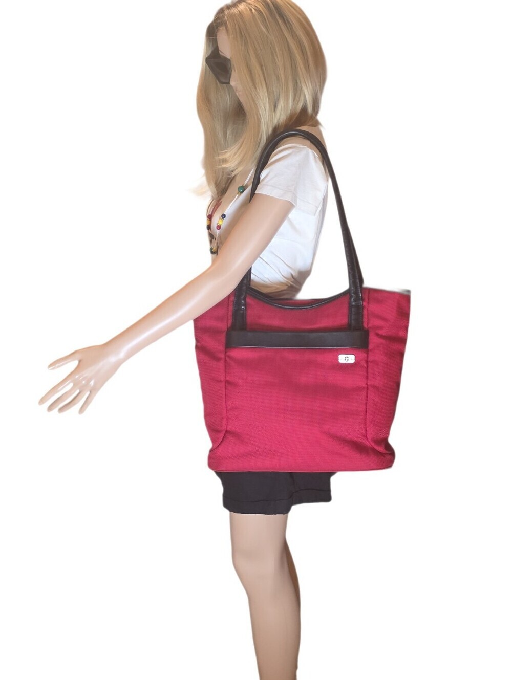 Victorinox Mobilizer NXT 4.0 Large Canvas Tote Bag - Red & Black EUC